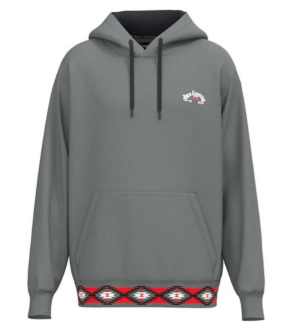 NEW HOOEY men's bad company rodeo hooded sweatshirt in dark grey